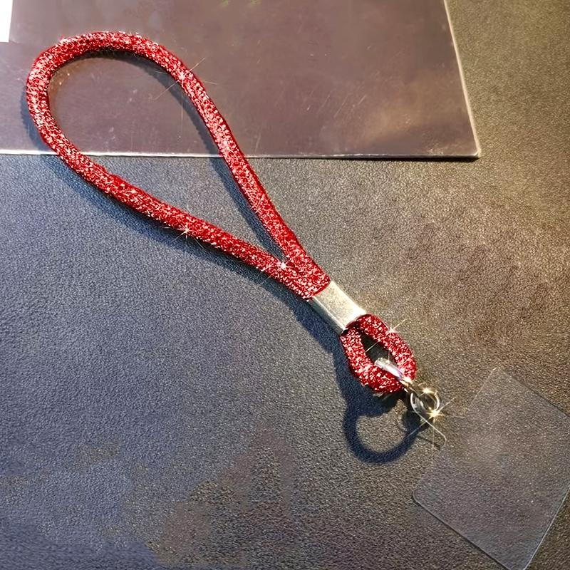 

1 шт. Хрустальный ремешок на запястье, веревка, шнурок для телефона от потери, блестящий брелок с водяным сверлом, подвеска для телефона, роскошный страз 1pc