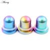 Alisouy 1PC Titanium Gradient Barevný válec Náušníky Kuželové špunty Tunel Expander Nosítka Náušnice Piercing Body šperky