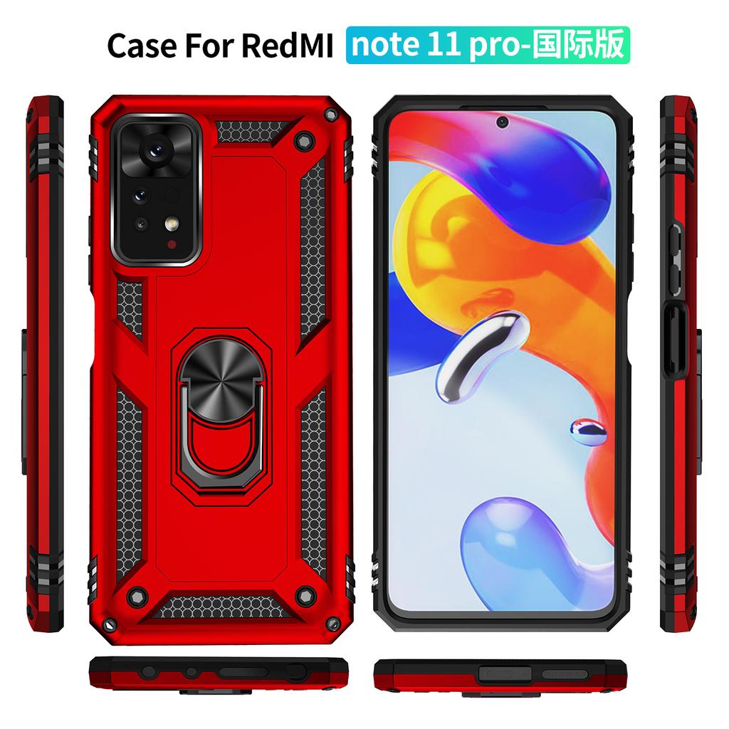 For Xiaomi Redmi Note 11E Pro 5G/Xiaomi Redmi Note 11 Pro 5G (Qualcomm) Case PC + TPU Phone Cover with Kickstand