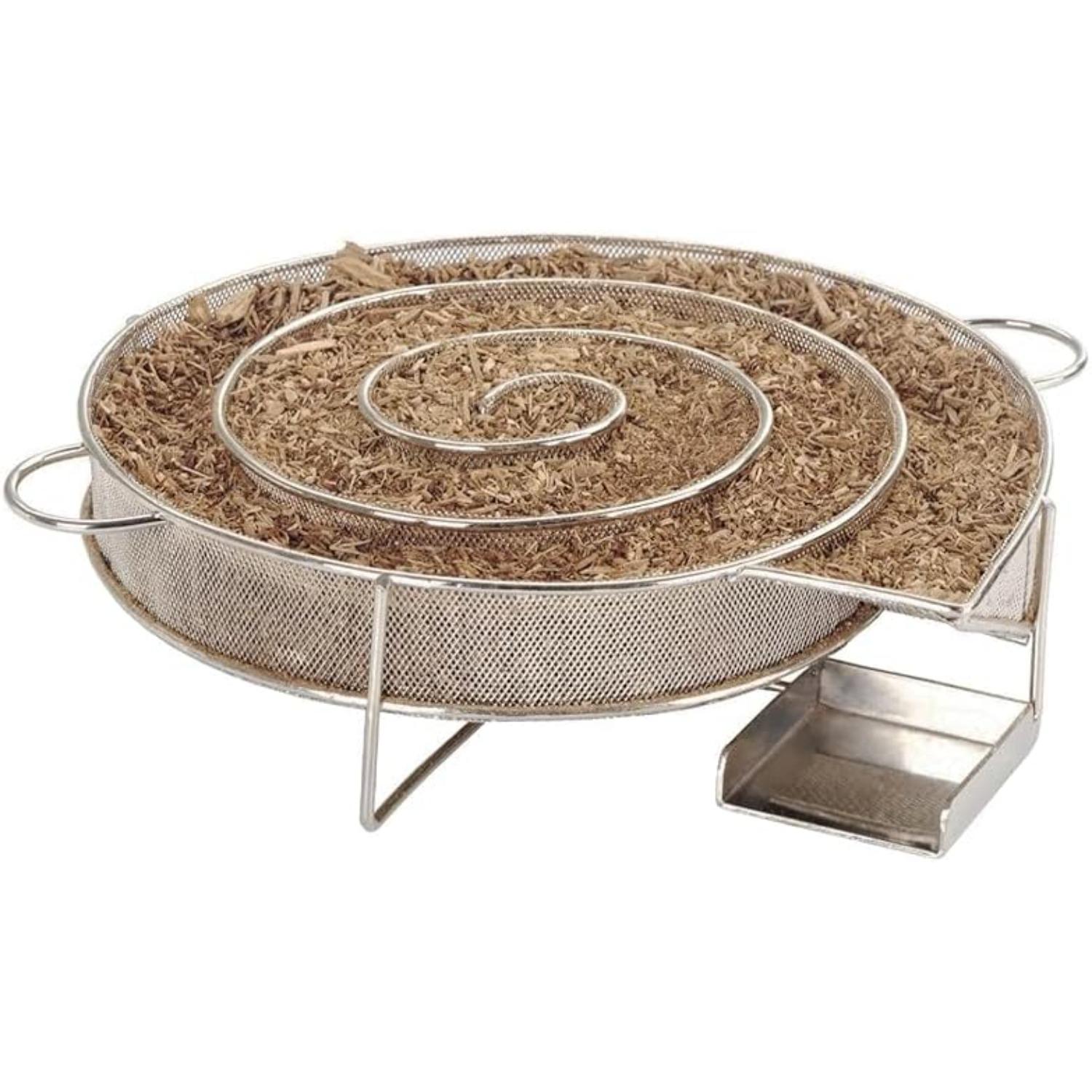 

8 Inch Spiral Cold Smoke Generator on BBQ Grill or Smoker, Stainless Steel Pellet Smoker Tray for Hot and Cold Smoking, Ideal for Smoking Salmon 1-Pack