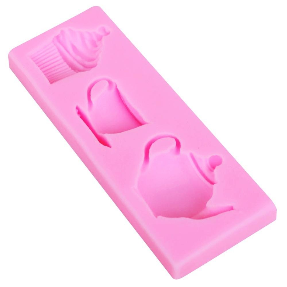 

Чайник, чашка, форма для мороженого, стиль, украшение торта, инструменты для выпечки, шоколадные конфеты, силиконовая форма для торта розовый