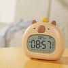 Cartoon LED Clock Capybara Nightlight New Temperature Display