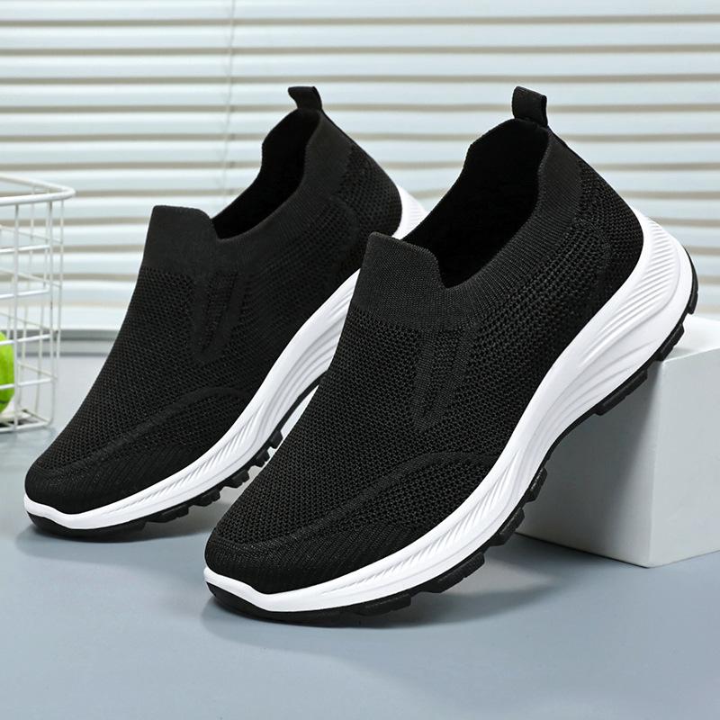 Lightweight Women's Breathable Mesh Sneakers, Casual Slip On Plus Size Outdoor Walking Shoes