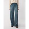 ELLE Damen Retro High-Waist Wide-Leg Jeans