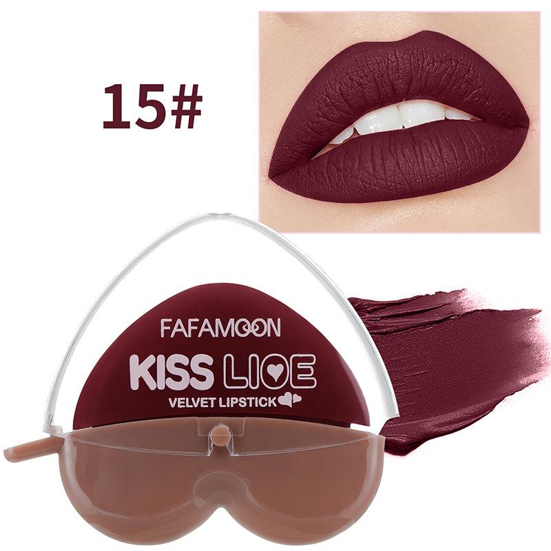 

15 кольорів Lazy Love Lipstick Матова помада для губ Макіяж для губ, який нелегко впасти Ефект матового макіяжу Жіноча помада 15#