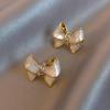 S925 Silver Needle Korean High-end Butterfly Knot Earrings, Female Niche Design, Light Luxury Earrings, New Earrings