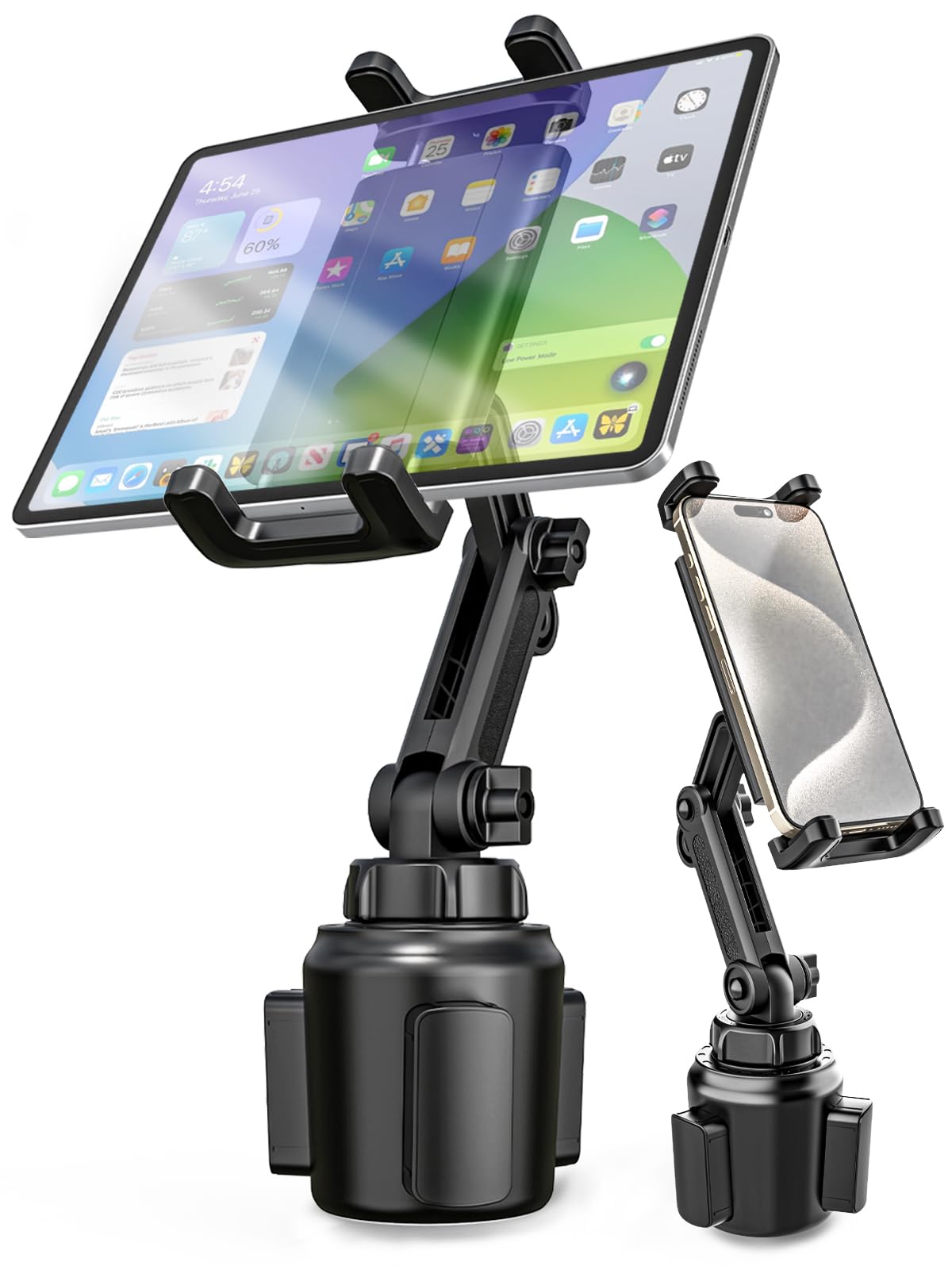 

Kolasels Автомобильный подстаканник для планшета с улучшенным выдвижным автомобильным подстаканником для напитков для телефона в автомобиль Легкая японская инструкция по эксплуатации Подходит дюйм чёрный