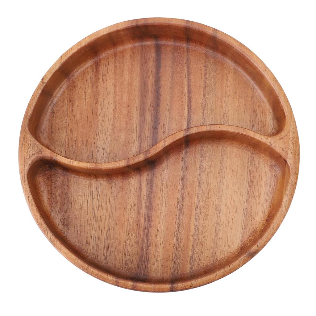 Nuts Storage Platter Tray Wooden Serving Tray Dessert Fruit Veggie Food Serve Plate for Party Family Dinner Holiday Home Warming