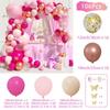 Pink Rose Gold Balloons Garland Arch Kit Birthday Party Decor Kids Wedding Birthday Party Supplies Baby Shower Decor Latex Balon