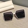 New Vintage Large Frame Sunglasses Women Designer Square Sun Glasses UV400 Fashion Eyewear Travel Gafas De Sol