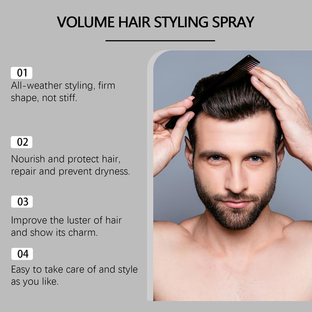 Volumizing Hair Spray Defining And Lasting Fresh Volumizing Spray Nourishes Hair And Increases Its Elasticity.100ML