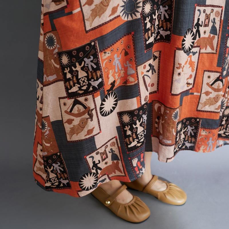 DIMANAF New 2026 Women Plus Size Summer Beach Sundress Loose Casual Maxi Lady Long Dress Floral Print Dress