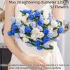 Multicolored Pointed-Angled Rose Bouquet Blankets Hand-Knitted Crocheted Rose Sofa Blankets Wedding Valentine Girlfriend Gifts