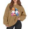 Women's Casual Fashion Long Sleeve Printed Round Neck Sweatshirt Top