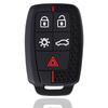 Nowe silikonowe etui na kluczyk samochodowy z brelokiem do Volvo Xc90 C70 S60 D5 V50 S40 C30 5 przycisków Akcesoria