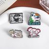 3-6PCS/Set Anime Movies Character Enamel Pins Turbo Granny Cat Spying Brooches Lapel Badges Funny Jewelry Gift for Friends