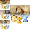 Adorable Pvc Animal Figurines Featuring Cute Tiger Lion And Elephant For Cake Decoration