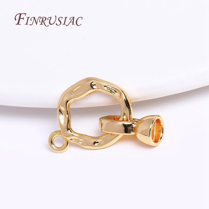 Trendy Pearl Clasp Connector For Bracelet Necklace Making,18K Gold Plated Pearl Clasp Fastener DIY Jewelry Making Accessories