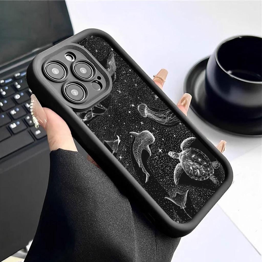 Ochranné pouzdro s drážkou Hvězdnata mořská želva pro iPhone 15/16/17 Pro Max