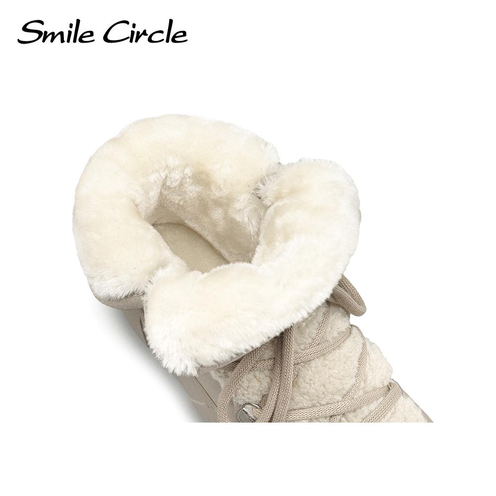 Snow Boots Women Winter Warm Plush Ankle Boots Trendy Platform Casual Shoes