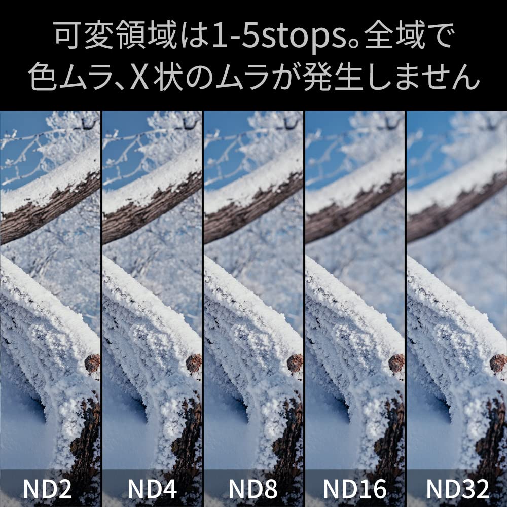 NiSi Variable ND Filter TRUE COLOR VARIO stops 82mm 1-5 (ND2-32)