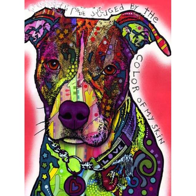 5D Diamond Embroidery Dog Full Round Square Diamond Painting Animal Full Square Resin Display Picture of Rhinestones Home Gift