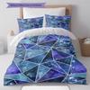 Abstract Geometric Pattern Bedding Quilt Set Quilt Cover Pillowcase Home Decoration Birthday Gift (1 * duvet cover + 2 * pillowcase, without core)