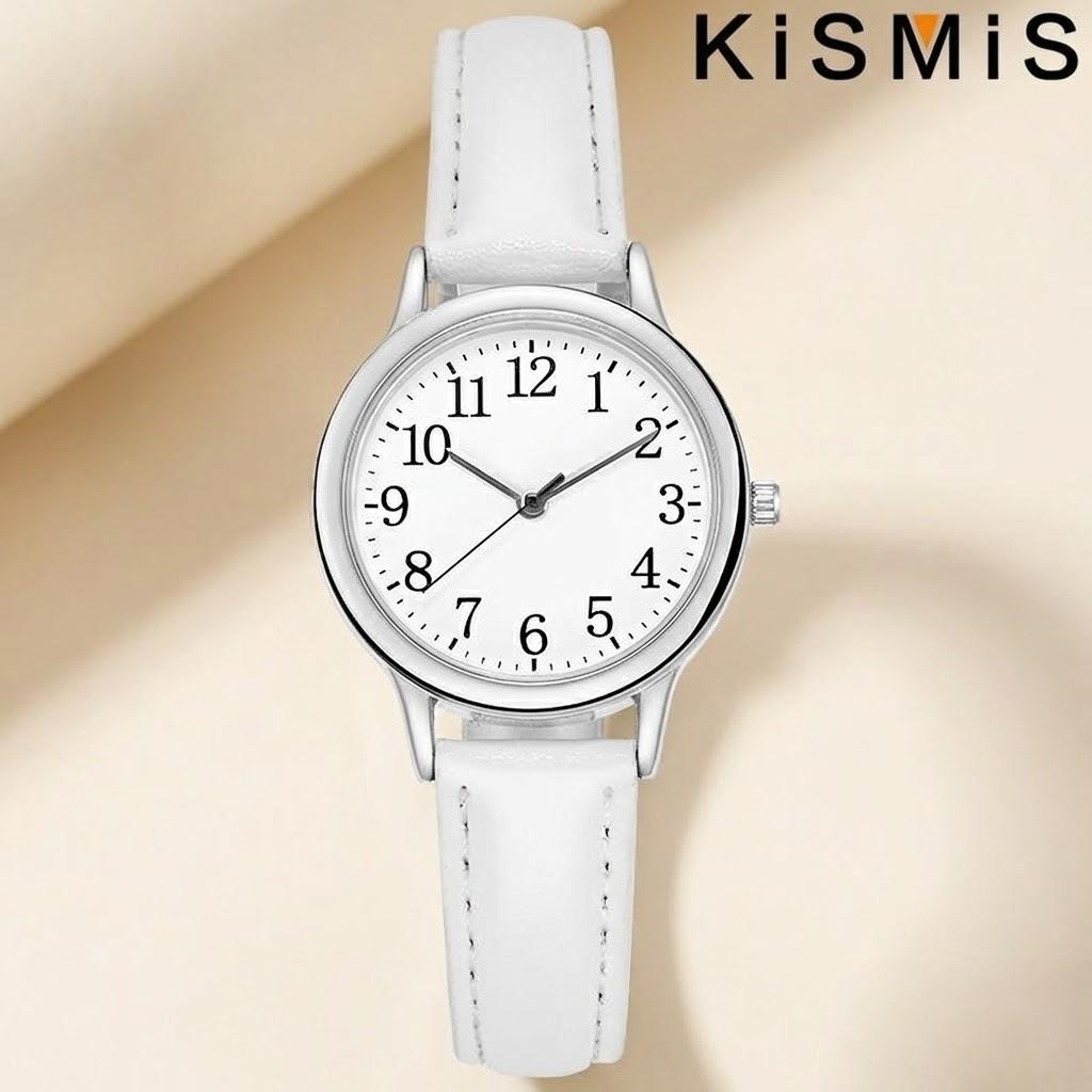 Women's Quartz Watch Fashion Easy To Read Numerals Simple Dial Thin Bracelet Wristwatch Stylish Timepiece