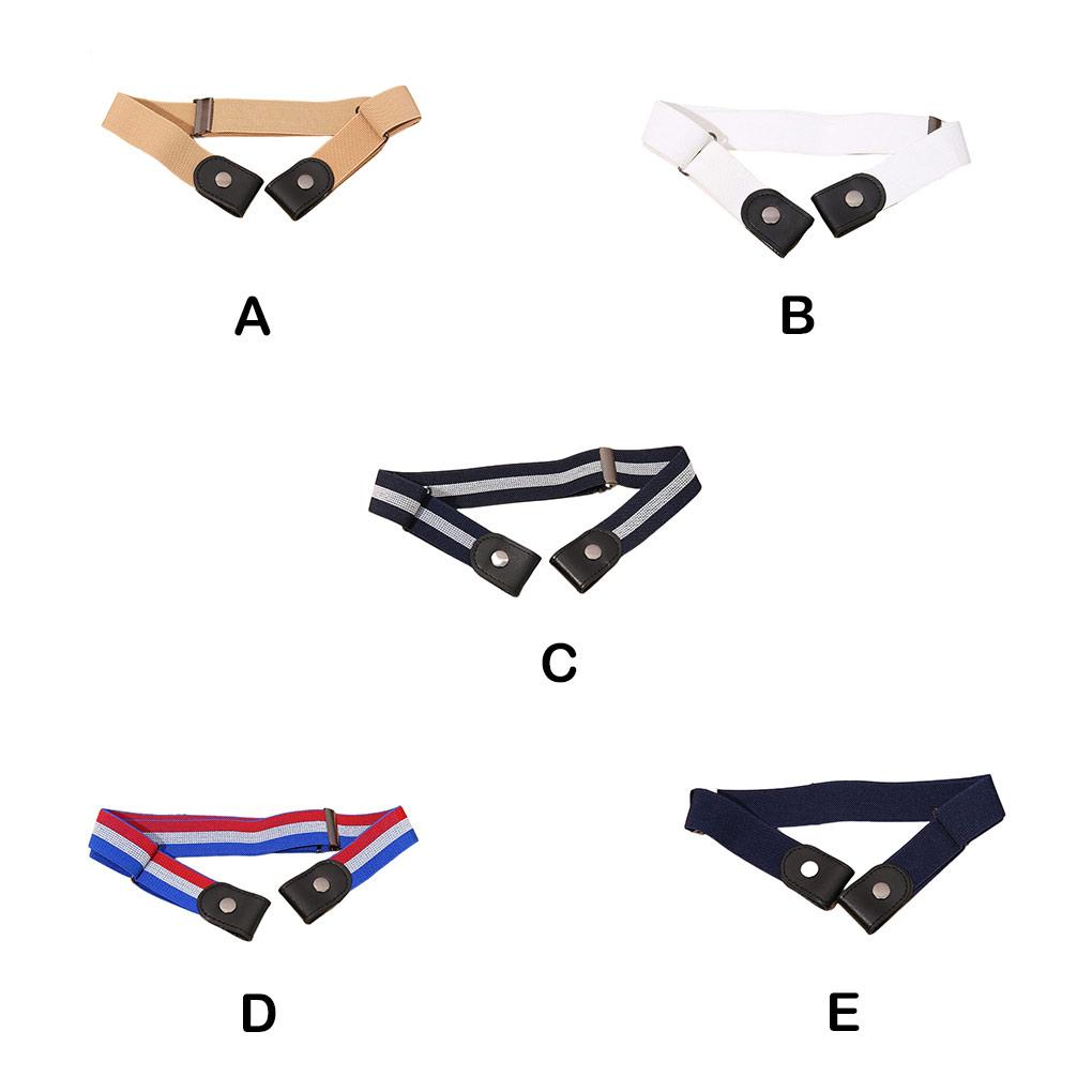 Buckle-free Waist Belt Fashion Decoration Women Men Adults Trouser Straps Jeans Invisible Elastic Belts Pants Strap