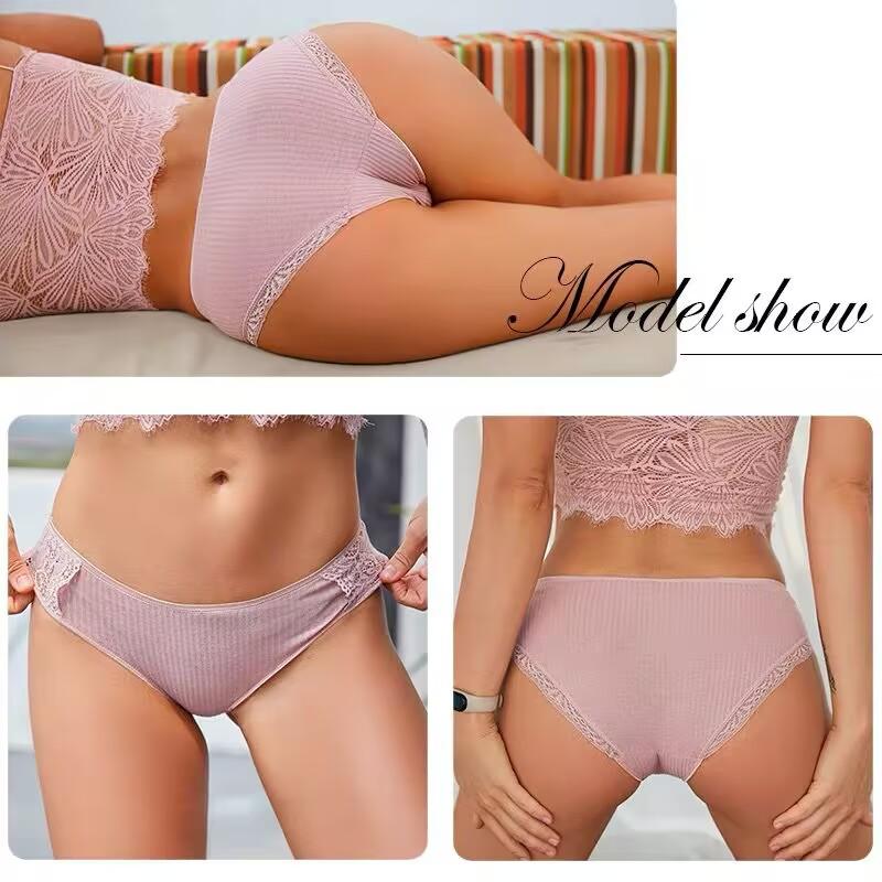 3Pcs/lot Solid Women's Panties Comfort Underwear Skin-friendly Briefs Women Sexy Low-Rise Panty