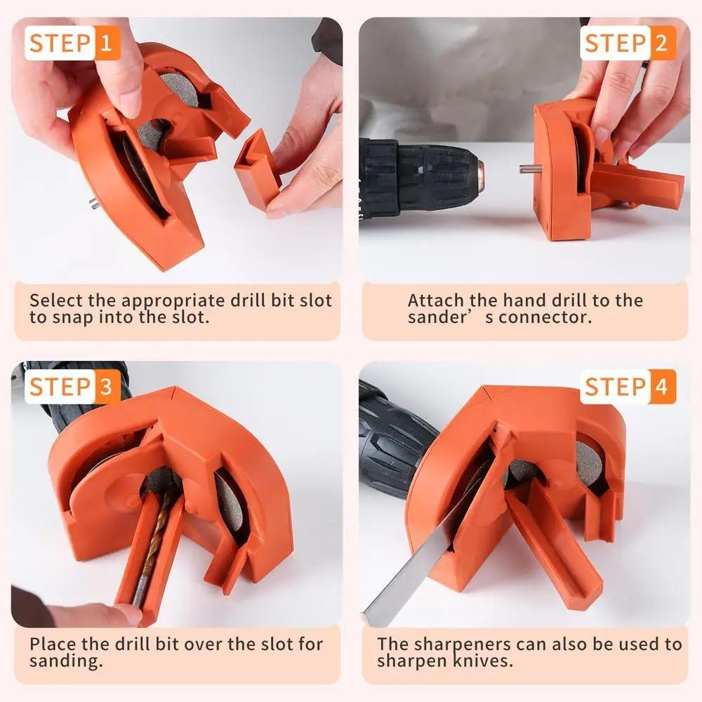 Drill Bit Sharpener Drill Bit Sharpener for All Bits Multipurpose Drill Bits Grinding Sharpener Portable Drill Grinder Grinding