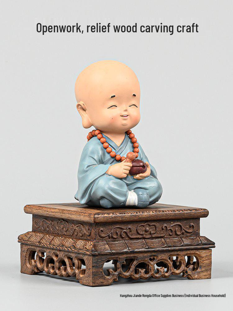 Holzsockel für Vase, Bonsai, Buddha-Statue oder Teekanne