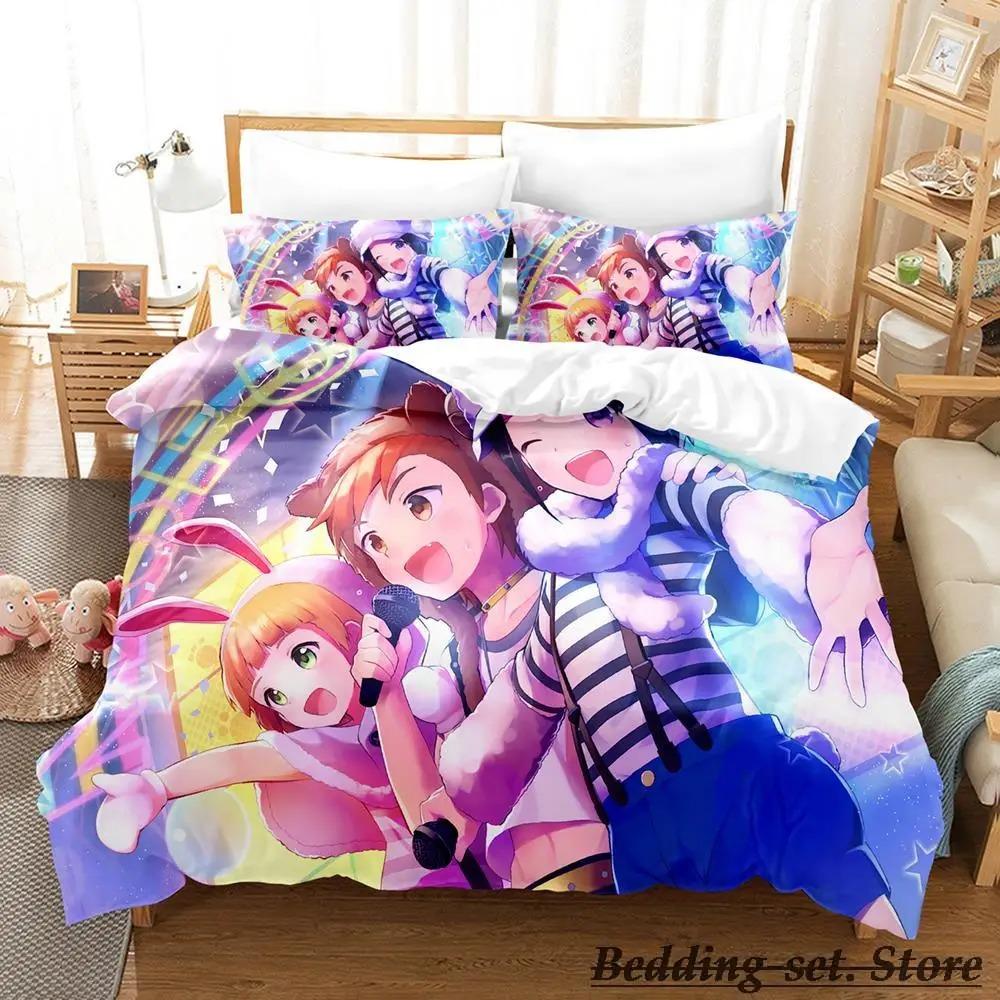 THE iDOLM@STER SideM Bedding Set Single Twin Full Queen King Size Bed Set Adult Kid Bedroom Duvetcover Sets Anime Bed