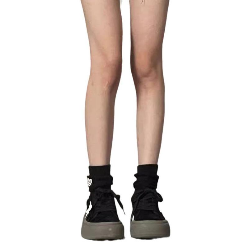 Platform Star Board Shoes Women's Retro Versatile Maillard Style Sports and Leisure Shoes Summer New Models