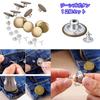 Miraiya Leather Craft Snap Fastener 60 Pairs for Jumper Snap Jeans Handmade with Storage Case Pairs 9 Set, (5 Types), Fasteners, Hooks, Buttons,