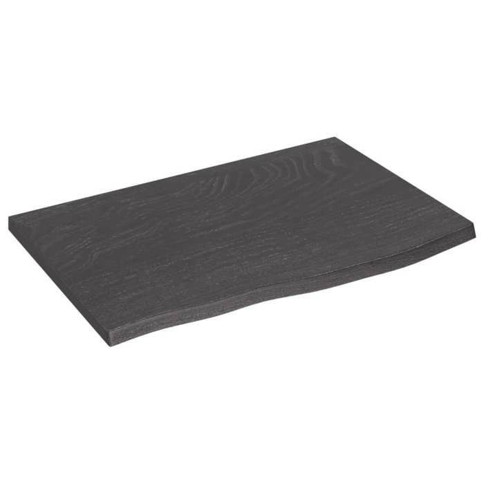VidaXL Dessus de bureau gris foncé 60x40x2 cm bois chêne traité 3156407
