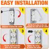 Pack Of 10 Metal Double Layer Wall Plate Spacers For Secure Outlet And Device Installation