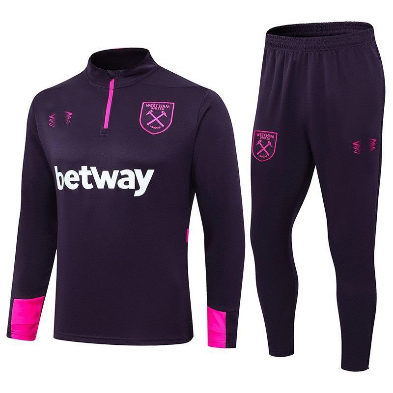 Autumn And Winter Real Madrid Barcelona Arsenal Training Suit Long Sleeve Half Zipper Football Suit Sportswear Adult Suit