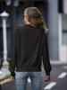 Women's Casual Loose Fit Knitted Jacket Long Sleeve Zipper Design Solid Color Versatile Autumn Winter Outerwear