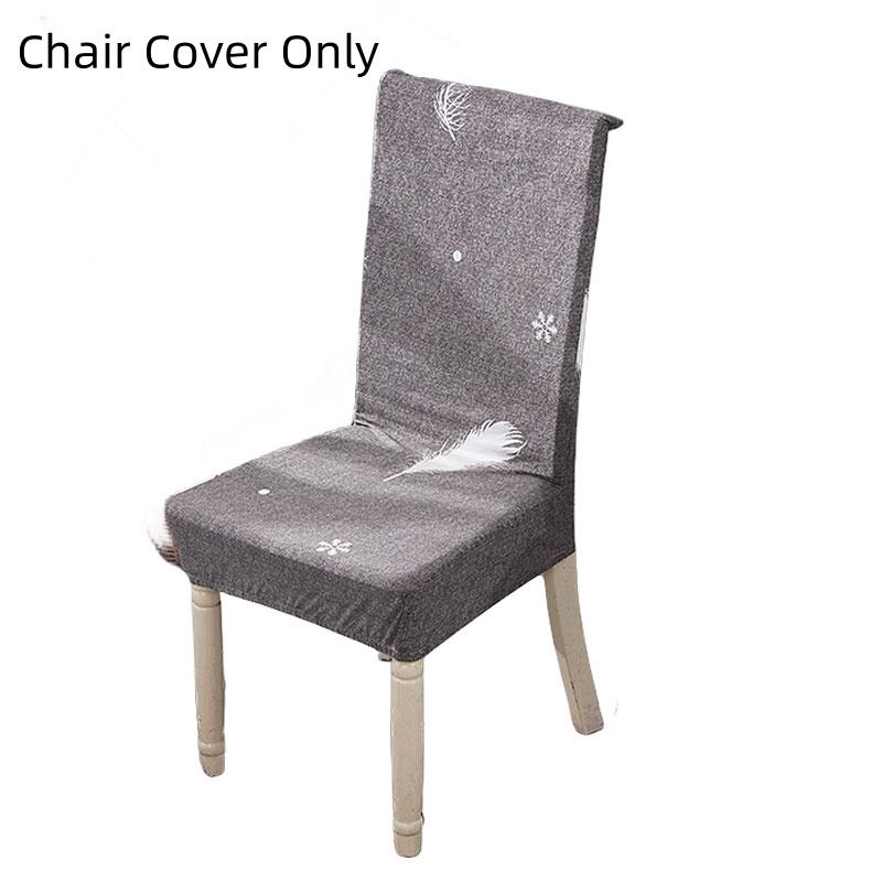 Abnehmbare Stuhlhussen mit Blumenmuster für Esszimmer, Stretch-Sitzbezüge, staubdicht, skandinavischer Stil, ideal für Hochzeiten