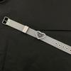 South Korea Niche Ins Love Rhinestone Strap Style Design Bracelet Silver Futuristic Cold Temperament Hand Jewelry