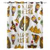 Curtain Ancient Egyptian God Of Wisdom Bedroom Kitchen Curtains Living Room Decoration Items Window Curtains for Living Room