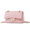 Bag Women's Summer New Single Shoulder Oblique Span Chain Bag Rhombus Small Square Bag Solid Color