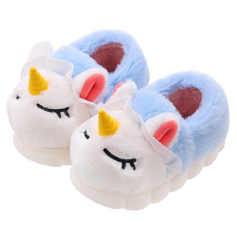 2023 Autumn/Winter Warm Non-Slip Cotton Shoes for Kids & Parents – Cute Indoor Footwear for Boys & Girls