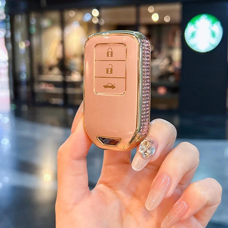 Car Key Case Cover Shell For Honda Crv Civic Accord Xrv Vezel Hiroshi Fit Crider Sensing Urv Crider Bag Tools