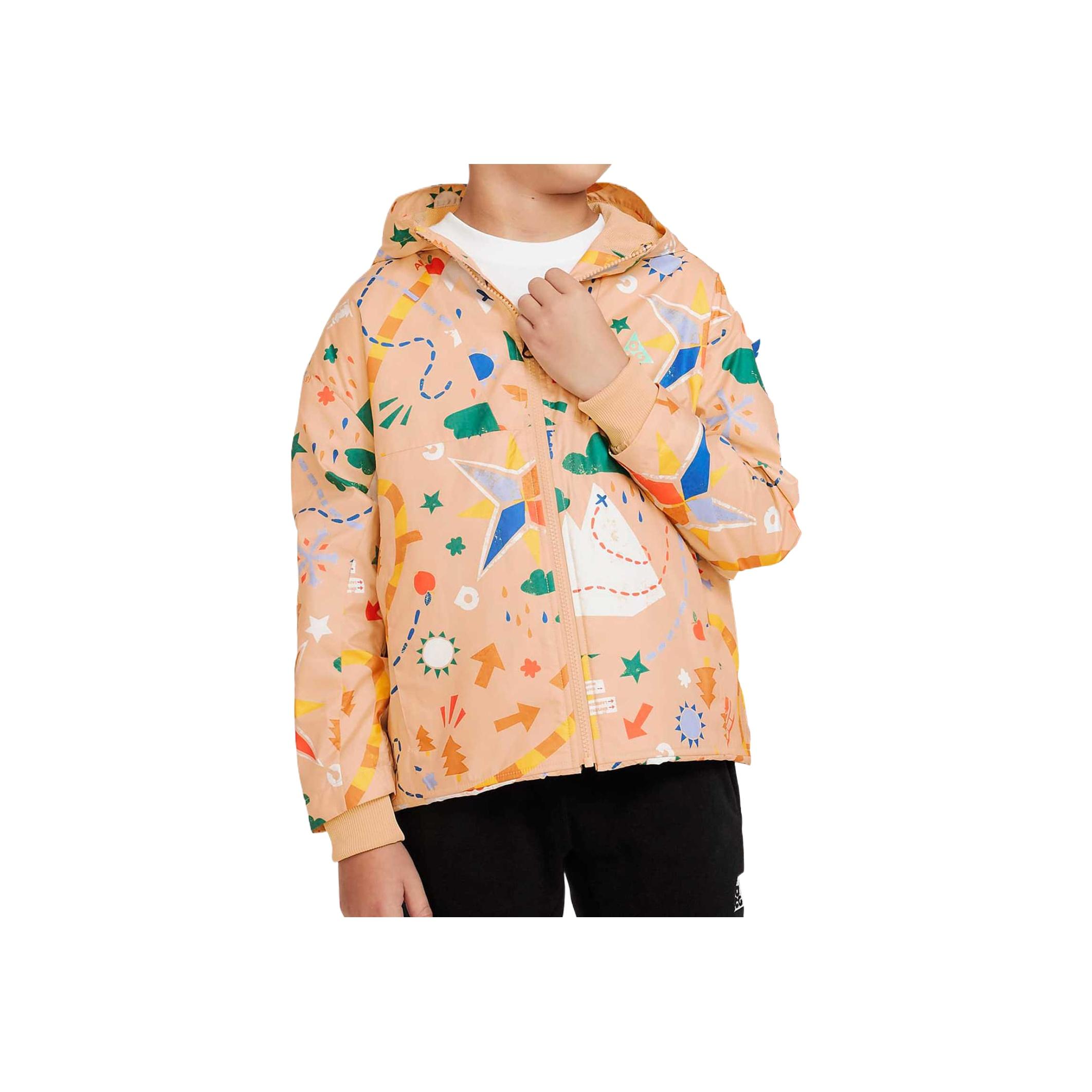

Повседневная куртка Nike All Over Print с капюшоном и молнией Детские куртки Желтые DR6115-252 XL