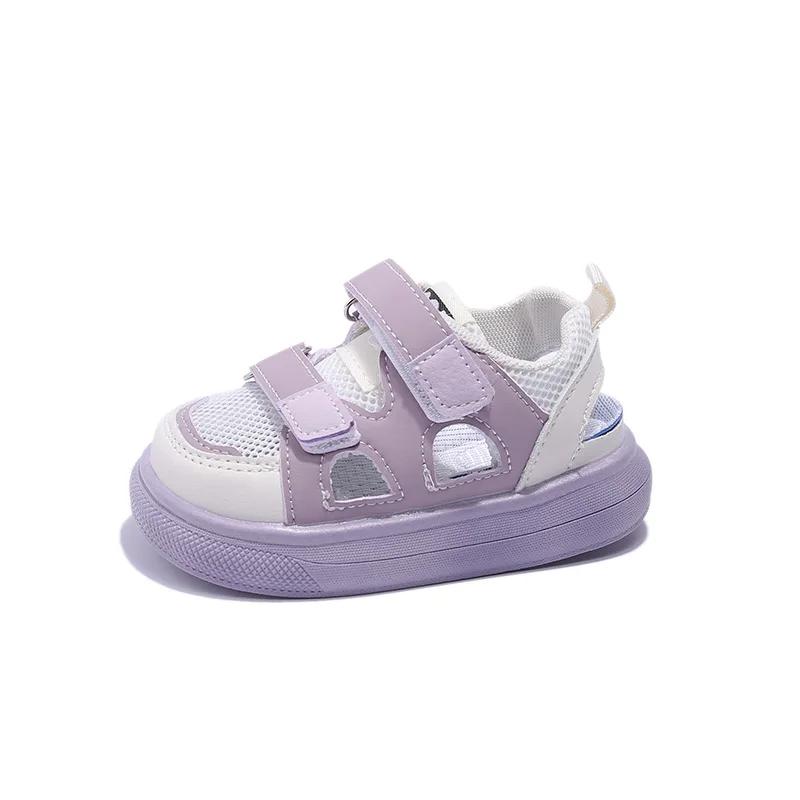 Soft Soled Baby Shoes Fashion Girls' Shoe Anti Slip Kids Sports Sandals Simple Boys' Sandals Hollowed Out Boys' Shoe