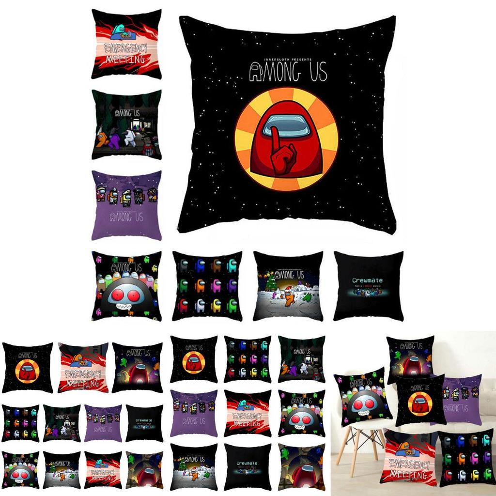 Among Game Us Cushion Cover Throw Pillow Case Home Sofa Decor 45×45cm Square