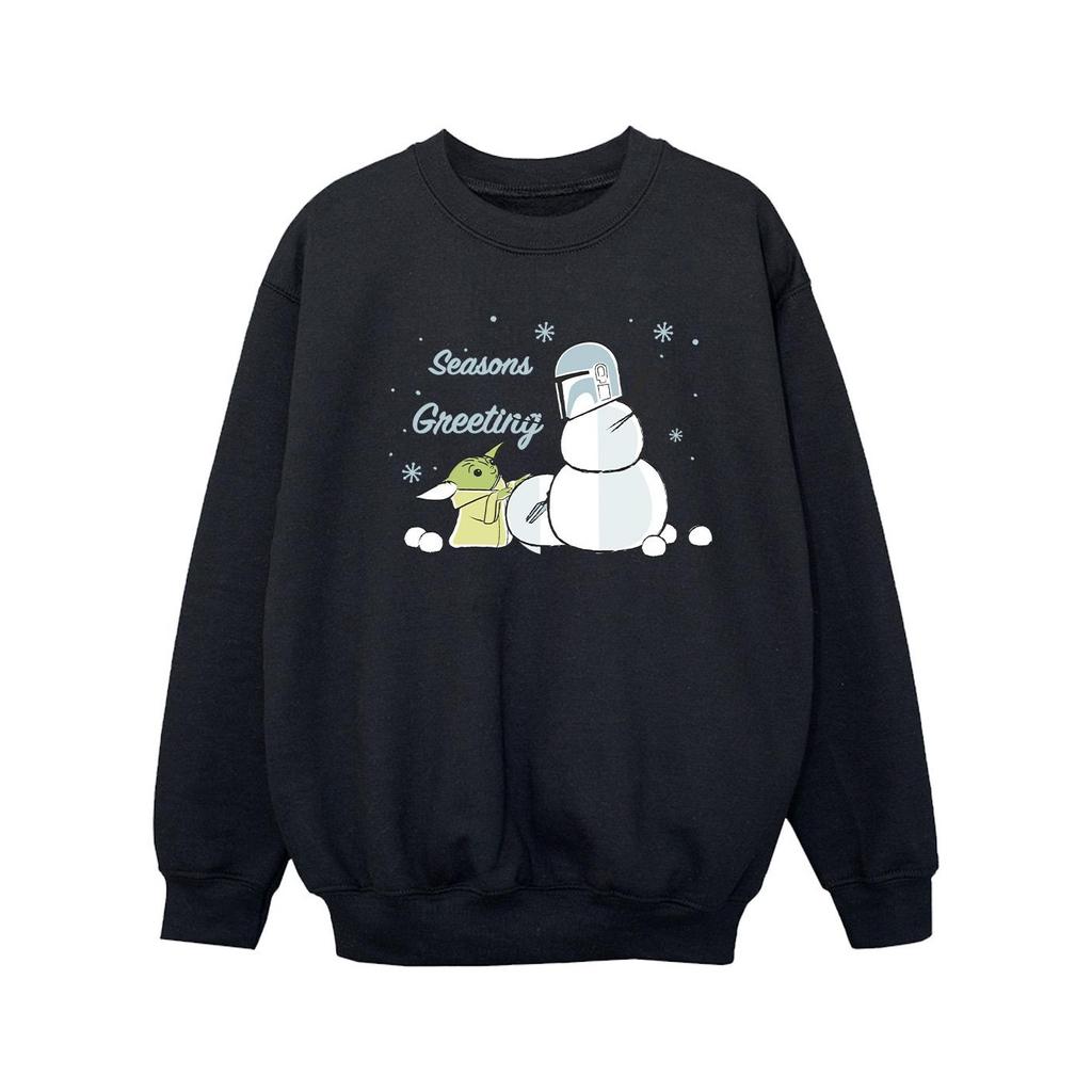 Star Wars The Mandalorian Mädchen Weihnachtsgrüße Sweatshirt