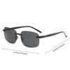 2 Pack Sunglasses for Men Trendy Frameless Cutting Edge Fashion Sunshade Sunglasses